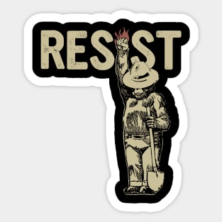 Smokey-The-Resist-Bear Sticker